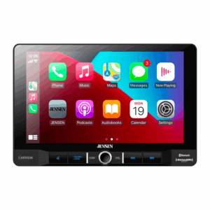 Jensen CAR910X 9 inch Mechless Multimedia Receiver with Apple CarPlay l Android Auto l SiriusXM-Ready l Built-in Bluetooth l 240 Watts MOSFET Power (60W x 4)