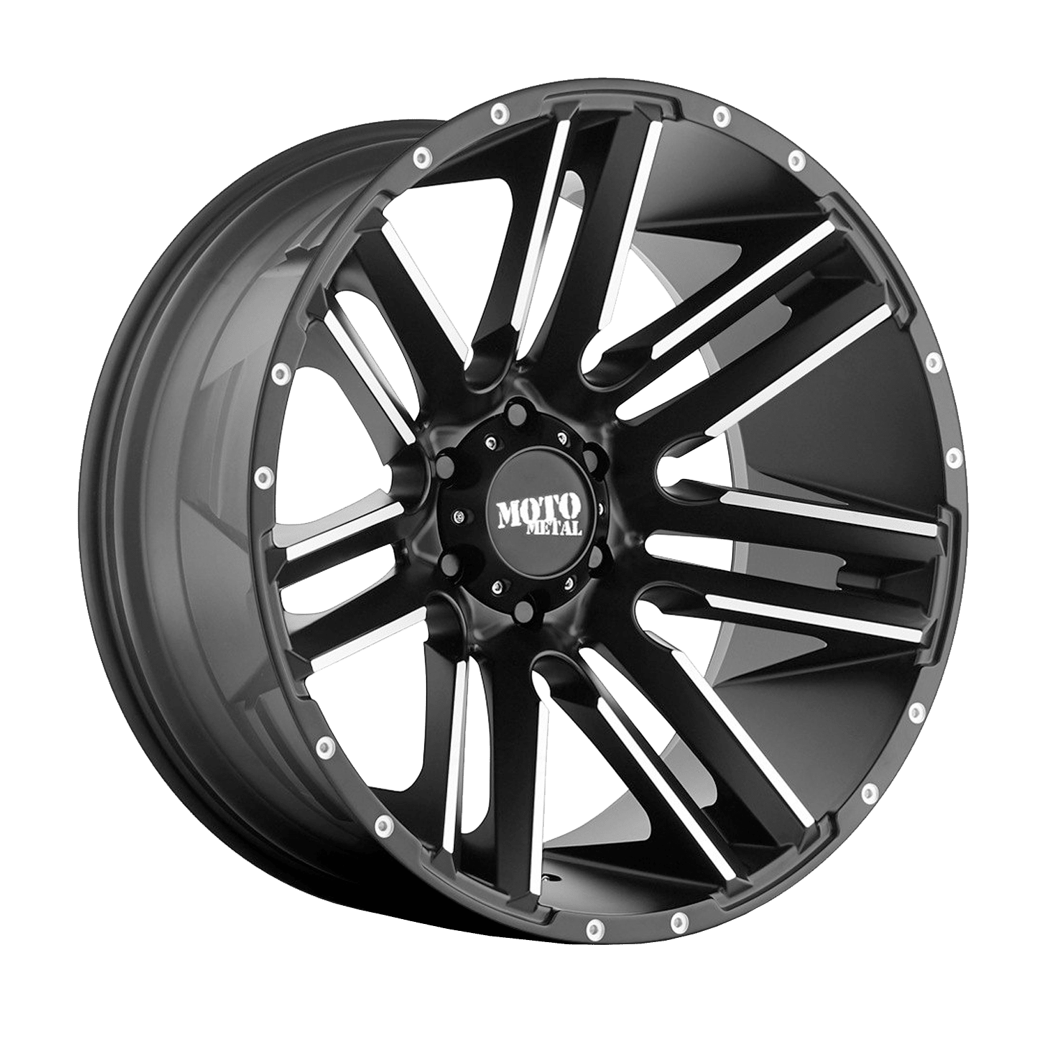 MOTO METAL® - MO978 RAZOR Satin Black with Machined Spokes