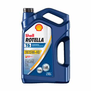 Shell Rotella T6 Full Synthetic 15W-40 Diesel Engine Oil, 1 Gallon